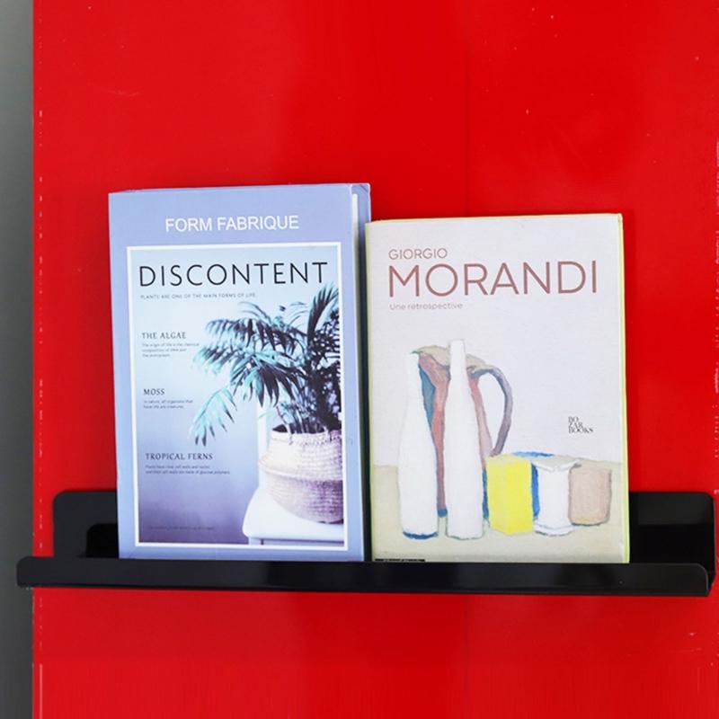 Magnetic Book Shelf for Whiteboard 17 Inch Reusable Book Display Holder Floating Shelves Seasoning Rack for Kitchen