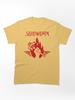 Fist Holding Fork and Fire Flame Classic Unisex T-Shirt