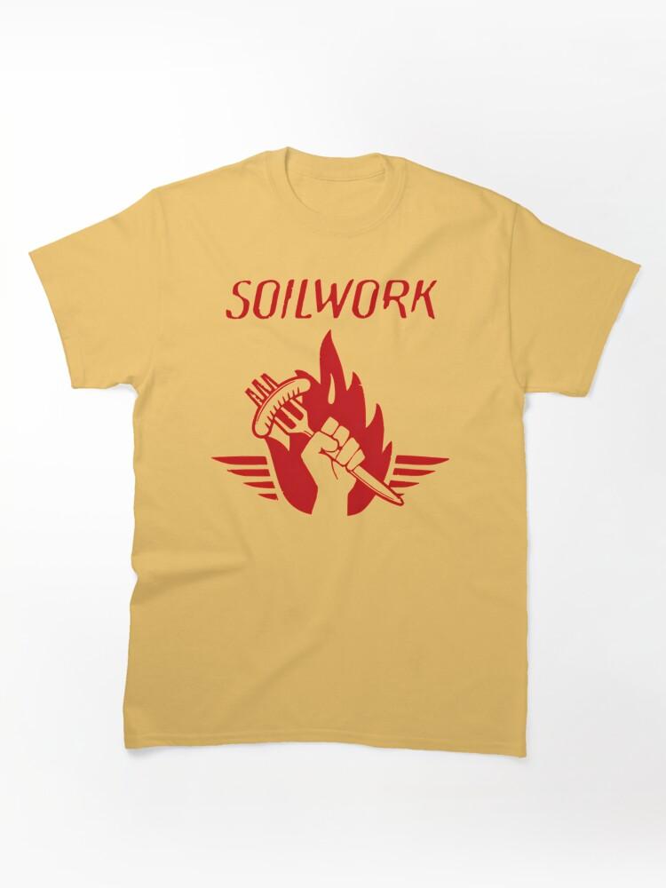 Fist Holding Fork and Fire Flame Classic Unisex T-Shirt