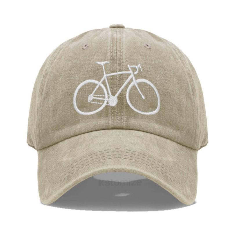 Soft Top Washed Cotton Women's Baseball Cap For Men's Fashion Bicycle Embroidery Dad Hat Sport Golf Caps Hats
