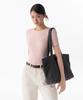 Musinsa Standard Woman Women'S Washed Cotton Shoulder Bag [Grey]