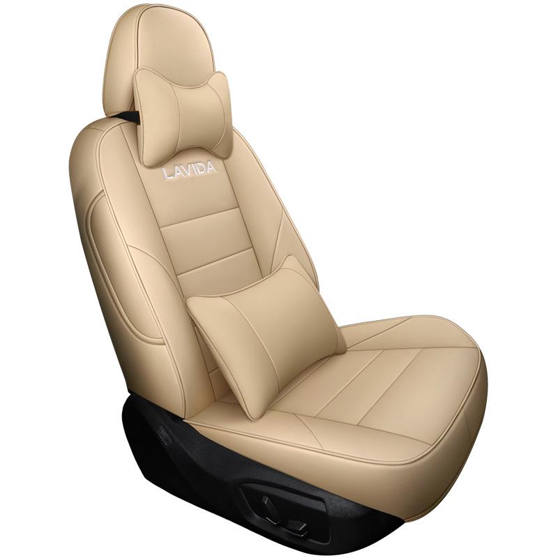 Volkswagen Bora Series Universal Leather Car Seat Cover - Four Seasons, Full Coverage, Five-Seater.