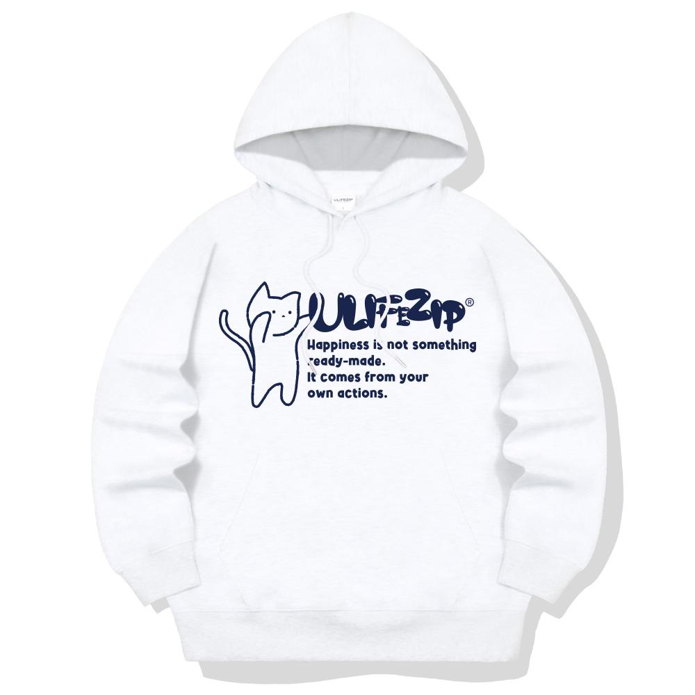Jump Cat Oversized Hoodie 5 Colors [Ulzi_5026] (A Type)