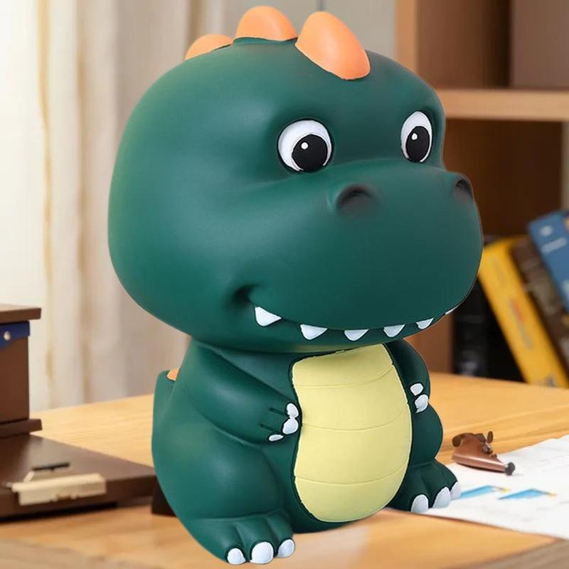 Attractive Dinosaur-shaped Money Safe; Vinyl Piggy Bank; Ideal Birthday Present for Girls