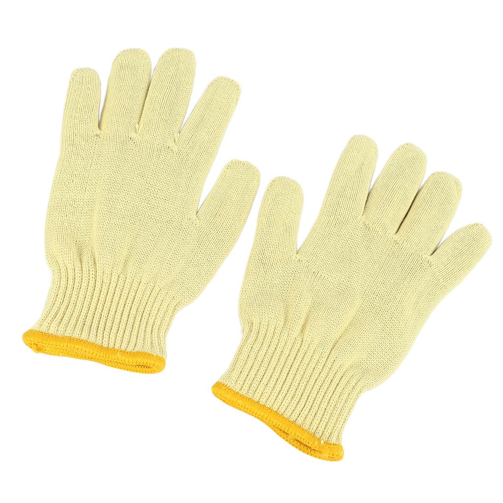 1 Pair Oven Mitts Double Layer Aramid Fiber 300 Celsius  High Temperature Resistant Knit Flexible Baking Gloves 24cm