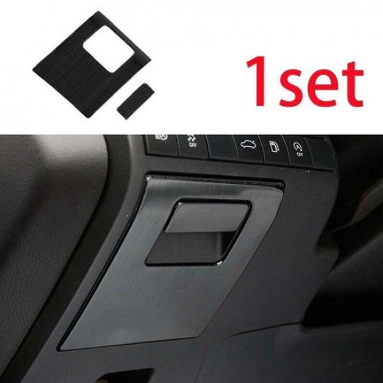 2018- Steel Black For Toyota Camry Driver Side Storage Box Handle Cover