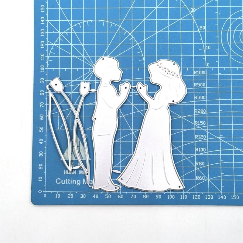 Heart Metal Die Cuts Wedding Cutting Dies Cut Stencils for DIY Embossing Paper Valentines Day Scrapbooking Decorations