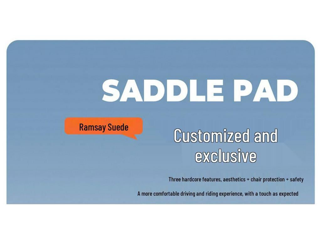 AITO M7 Car Seat Cushion, Universal All-Season Suede Saddle Pad for Six-Seater Vehicles