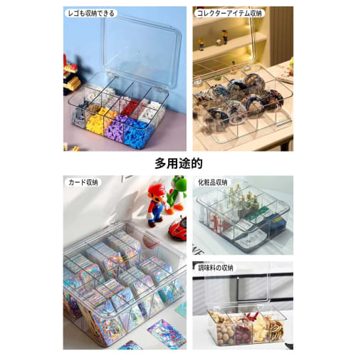 Mirasizuku Card Case, Large Capacity Pokemon Card Case, Set of 2, Holds Approximately 5,600+ Trading Cards/224 Card Loader, PSA Storage Case, Horizont