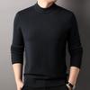 Hengyuanxiang Men's 100% Pure Wool Mock Neck Sweater