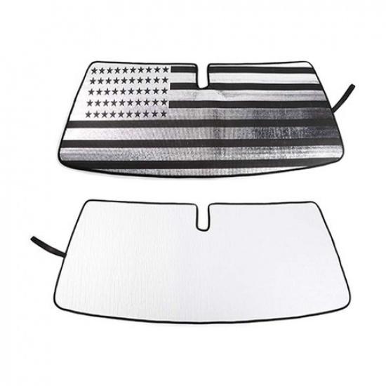 Front Windshield Sunshade Fold Sun Visor Heat Shield Cover For 4Runner17+US Flag