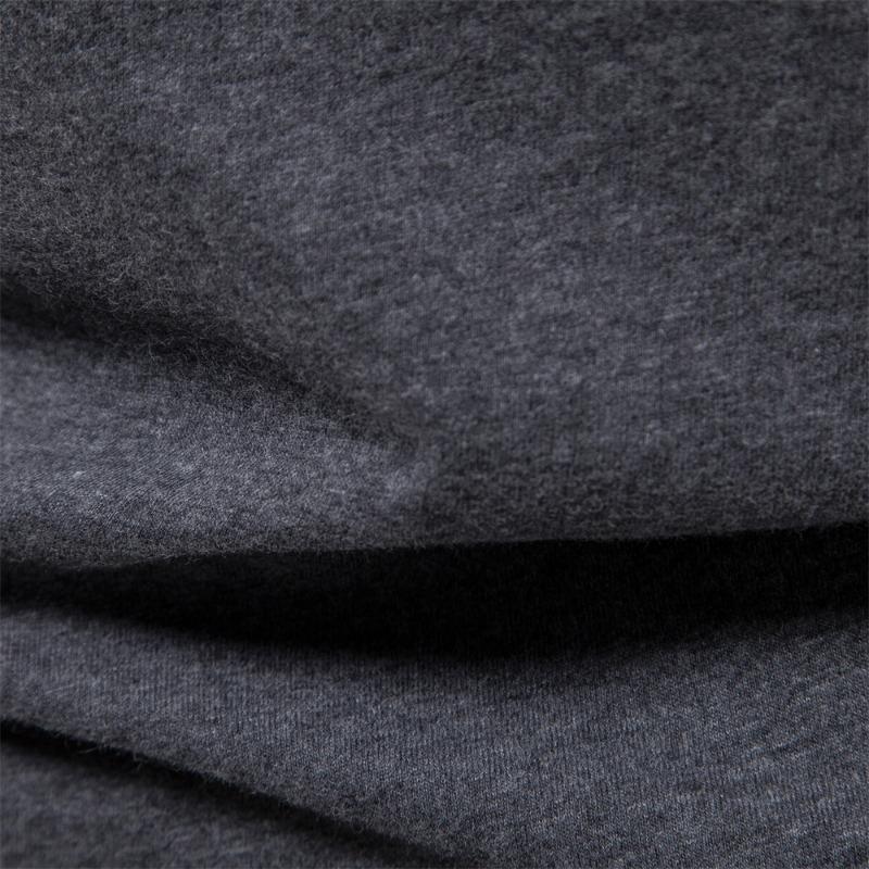 Męski T-shirt z długim rękawem w jednolitym kolorze, casualowy sportowy z okrągłym dekoltem, z czystej bawełny, z nadrukiem z literami, z długim rękawem, bazowa koszulka