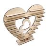 Wooden Chocolate Stand Heart Shaped Eco Friendly Easy Assembly Durable Reusable Mini Cake Stand for Party Wedding