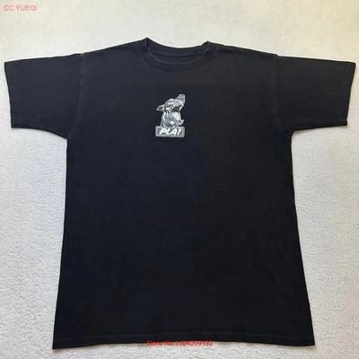 Vintage Y2k Pla T Shirt 100 Cotton Jersey Size Medium Black Vintage Homme Unisex Stretched Breathable Casual Comfortable