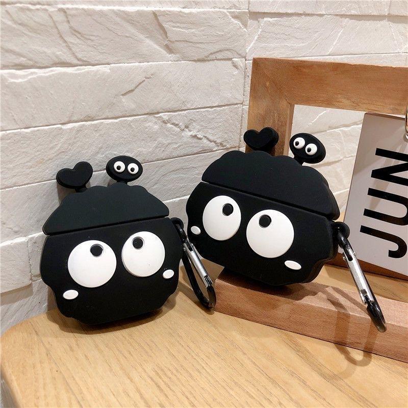 Cute Cartoon Briquettes Silicone Case For AirPods 2 3 4 Pro 2 Pro3 Earphone Protective Cover