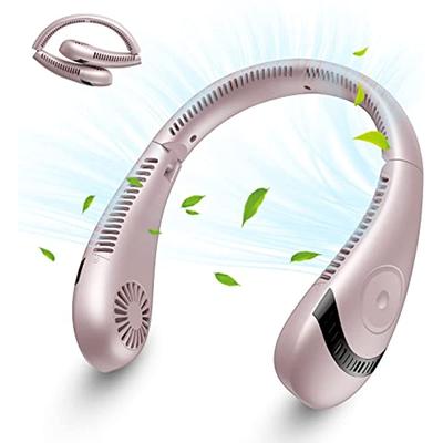 Boyun Fanı, 5000mAh Katlanabilir Kanatsız Boyun Fanları Taşınabilir Şarj Edilebilir, 3 Hız Ayarı 360° Soğutma Hava Akımı, Eller Serbest Giyilebilir Kişisel Fan,