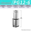 Zhuo Ji 304 Stainless Steel Quick Connector: 8mm Pneumatic Hose Reducer for PU/PG Air Source