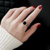 Korean Style Roman Numeral Titanium Mesh Ring - Versatile Fashion Jewelry