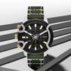 Diesel Watch Quartz Movement Leather Strap Black Dial Chronograph Calendar Black Gold Color Block DZ4585 Men watches DZ4585