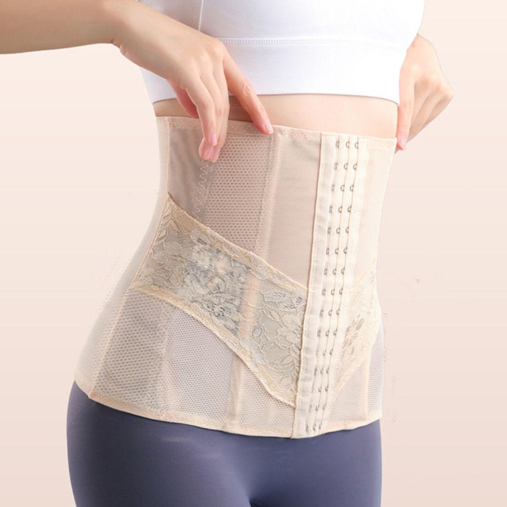 Mesh Flower Tummy Control Shapewear Seamless Girdle Body Shaper Fashion Lace Corset Belt  Summer