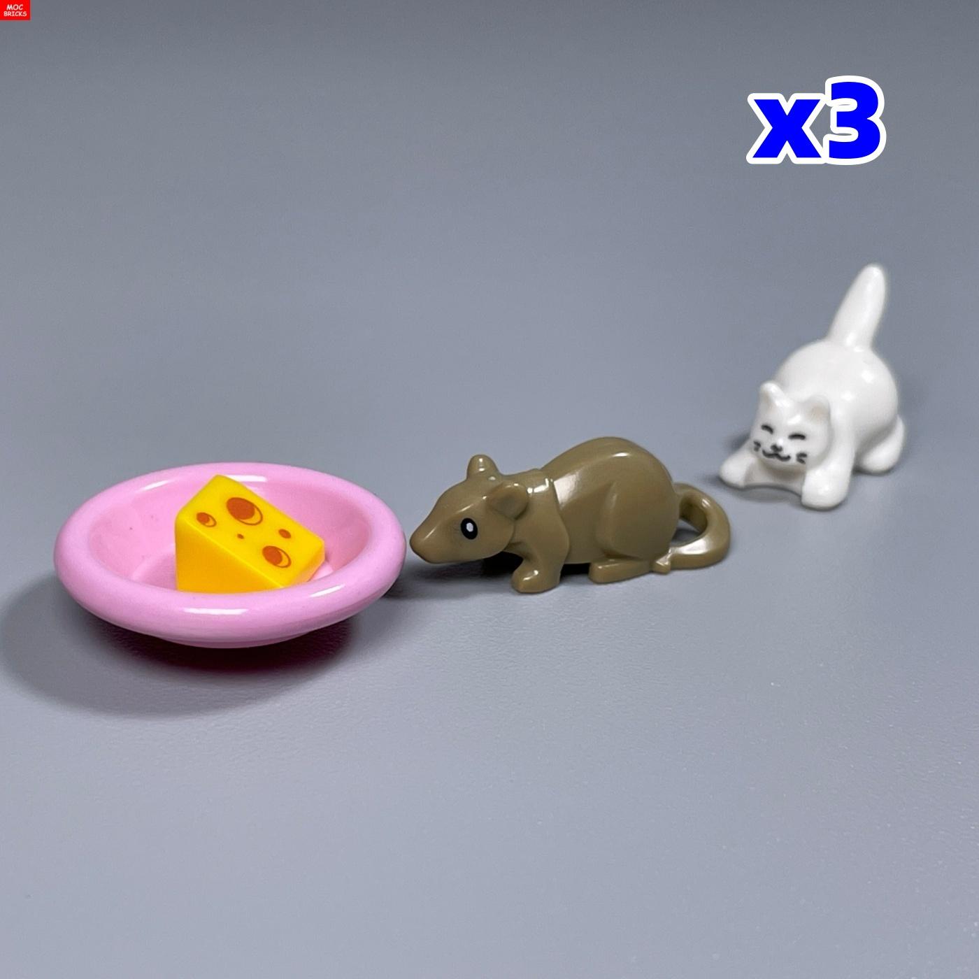

MOC Blocks Cheese Brick 1x1 Printed part Food Cake Dessert Educatinal Plastic Material Assembled Part Figures Playthings
