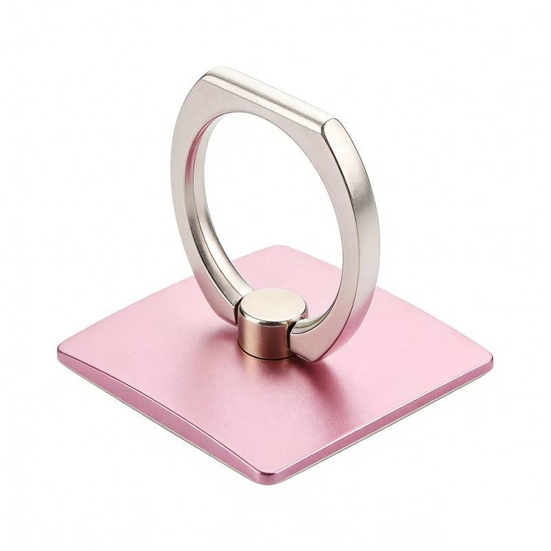Creative Square Phone Ring Holder With Zinc Alloy Ring For Universal Smartphones