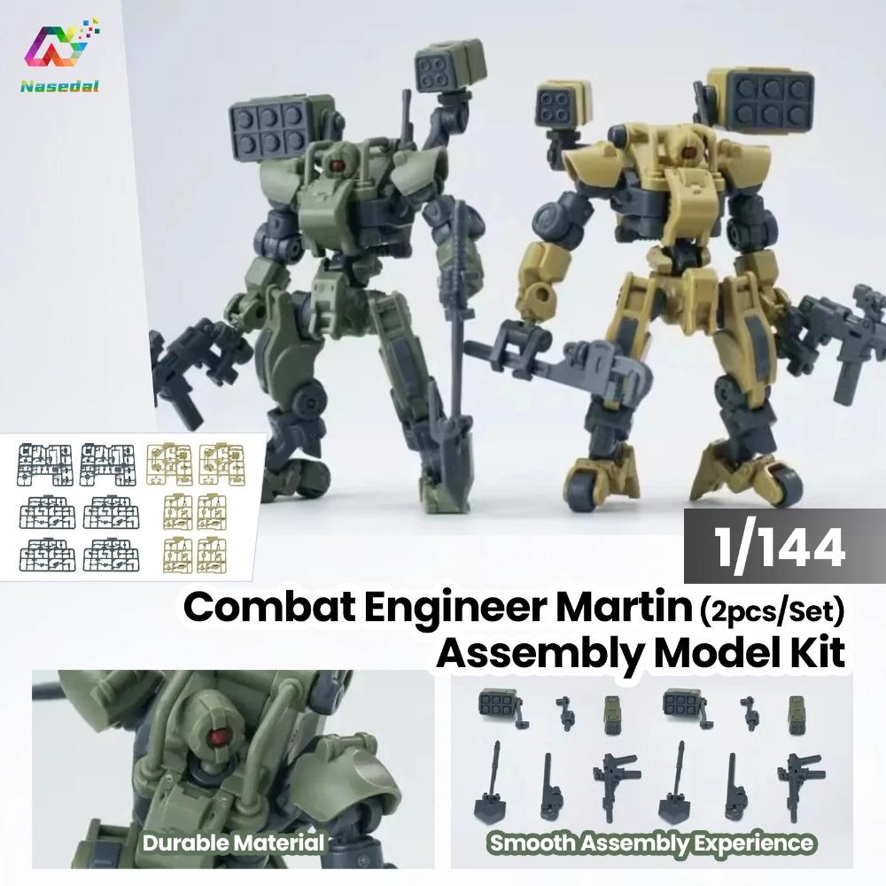 Sheik Mainland Combat Engineer Squad 1/144 Assembly Model Kit 2pcs/Set Collectible Action Figure Plastic Ornament Robot Gift