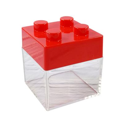 12/24pcs Personalized Cute Transparent Building Blocks Plastic Storage Box Wedding Candy Box Party Birthday Candy Box