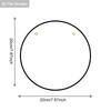 2D Flat 1pc Vintage St. Patrick's Day Four-Leaf Clover Horseshoe Wooden Sign Round Ornament, Home Office Bedroom Living Room Garage Garden Balcony