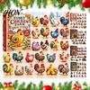 Animal Figures for Kids 2026 Advent Calendar, 24-Day Acrylic 2D Ornament Set with Calendar Boys Girls Cute Figures, Christmas Tree Hanging Decor, Gift