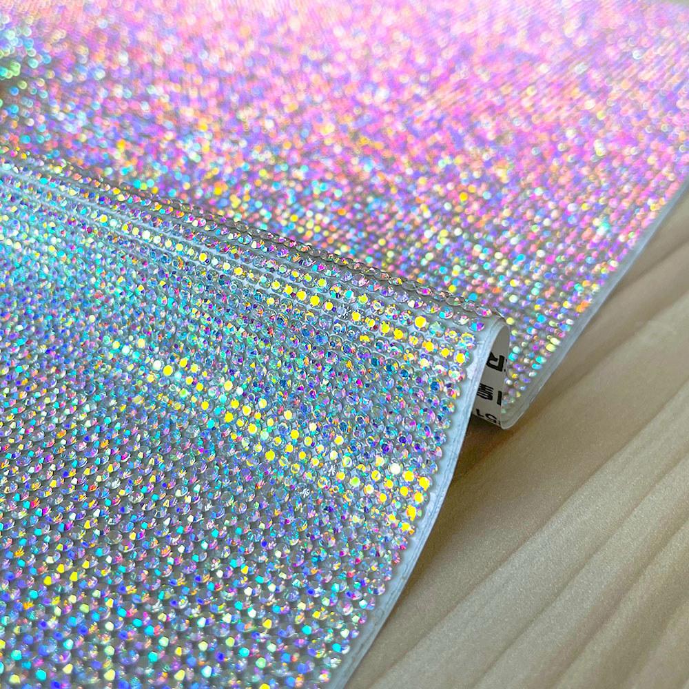 24x40cm Self Adhesive Rhinestone Trim Luxurious Crystal Trim Accessories for DIY PC Phone Case Shoes Car Photo Frame Bag Decor