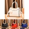 Stylish Medium Sized Womens Woven Handbag In Black Red Blue Beige Gray Yellow For Everyday Use