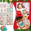 Spiral-Bound Christmas Gift Card Book Multicolor Paper Merry Christmas Card Book DIY Christmas Gifts For Teenagers