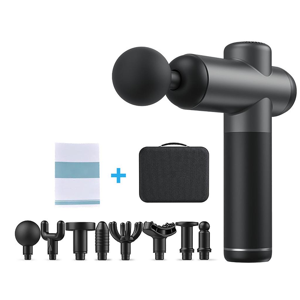 1500mAh 8 Massage Heads 99 Modes Percussion Vibration Massager Handheld Deep Tissue Body Muscle