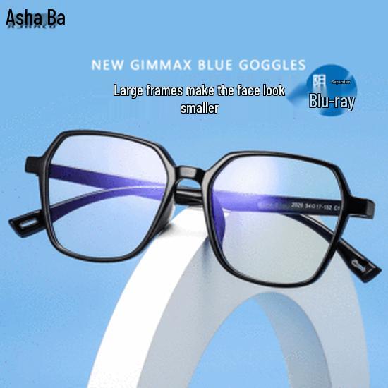 Asha Lu Super Light Clear Glasses Frames for Men & Women – Large TR Frame, Suitable for Students with Prescription Lenses.