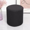 Durable Solid Color Jacquard Ottoman Cover Round Elastic Square Stool Cover Soft Footrest Slipcover Home Decor