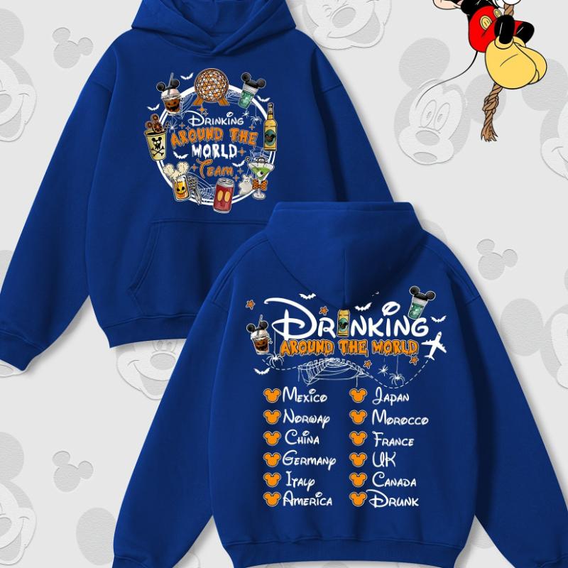 

Мультяшный принт Дисней Осенне-зимний худи с капюшоном, с круглым вырезом, с длинными рукавами, свободного повседневного стиля, подходит для мужчин и женщин 3XL