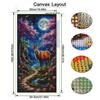 Large Size Diamond Painting Moon Forest Deer Diy Full Square Round Drill Rhinestone Embroidery Animals Mosaic Cross Stitch Kits Wall Decor