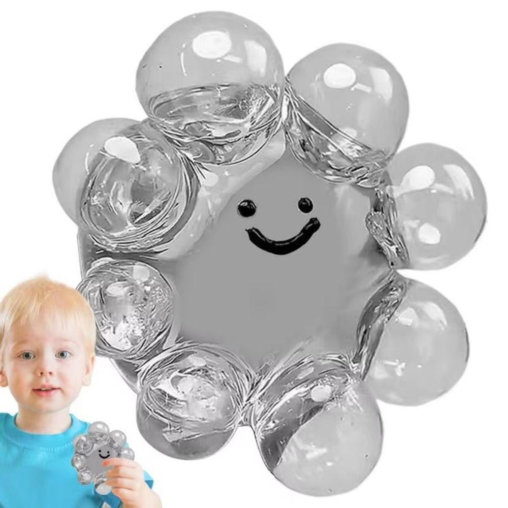 

2pcs Solid Water Ball Pinching Toy Transparent Bubble Octopus Pinching Toy Kids Toys прозорий