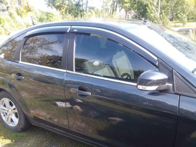 Parabrisas con cromo SD/HB (4 piezas, Niken) Para Ford Focus II 2005-2008