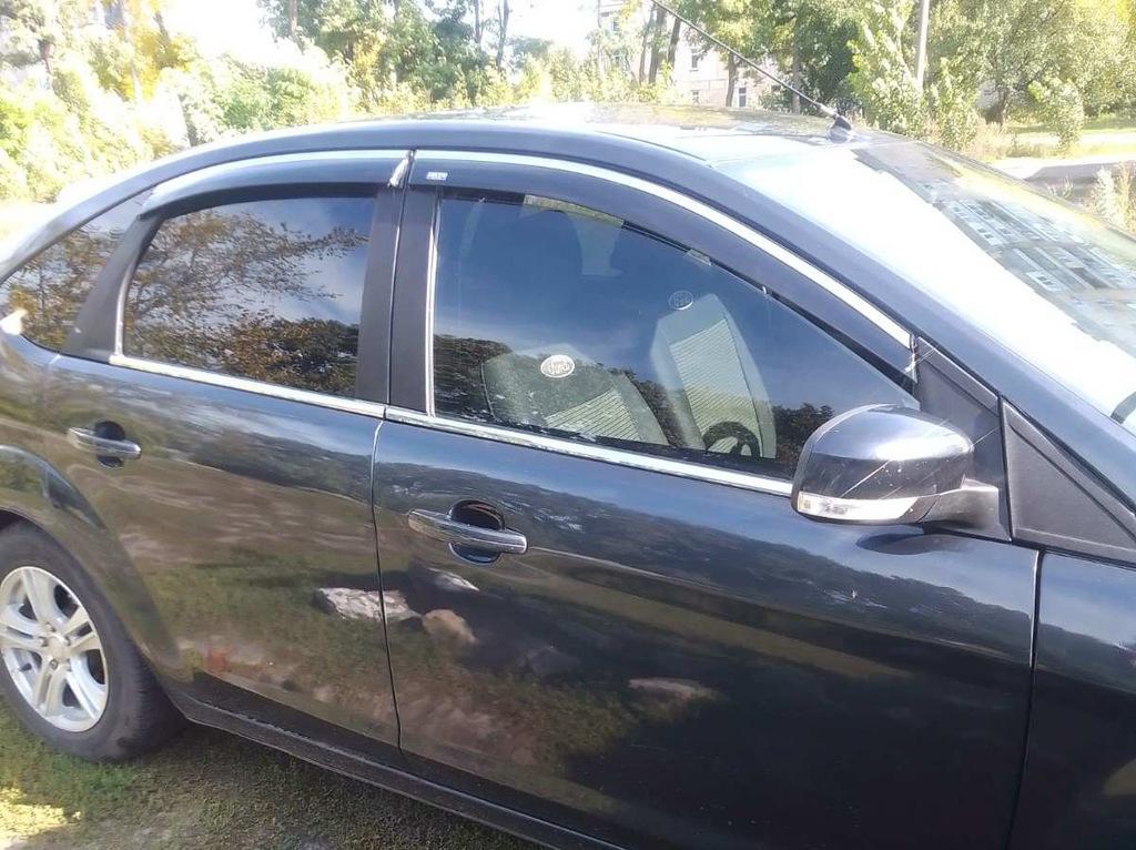 

Вітровики з хромом SD/HB (4 шт, Niken) для Ford Focus II 2005-2008 рр.