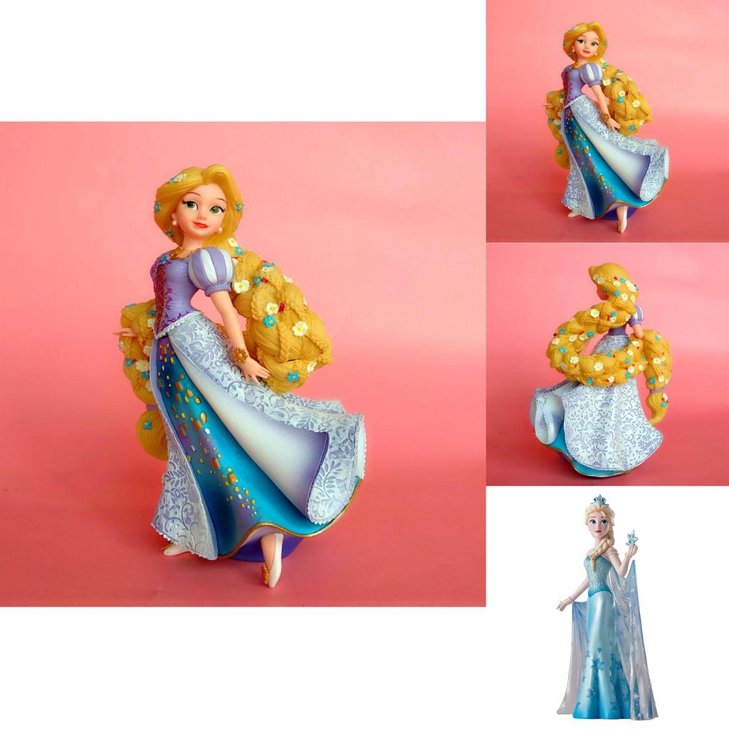 Wykwintna Pcv Księżniczka Frozen Elsa Anna Królewna Śnieżka Długie Włosy Lalka Księżniczki Dekoracja Domu