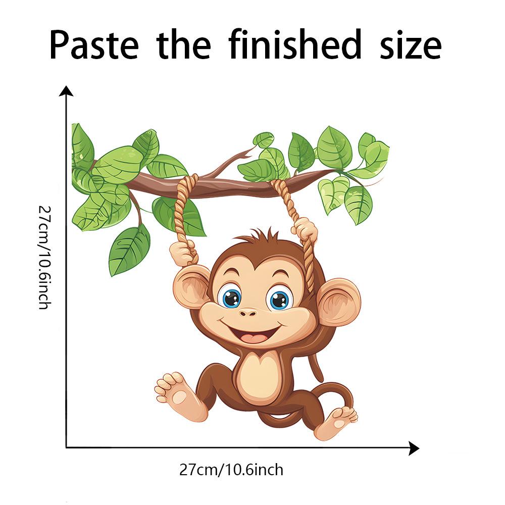 

Мультяшная игривая обезьянка ванная комната туалет с украшением дома декоративные наклейки 29*29CM/fun-m225