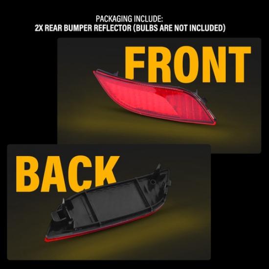 For Jeep Compass Rear Bumper Reflector 2017-2024 Pair Passenger & Driver