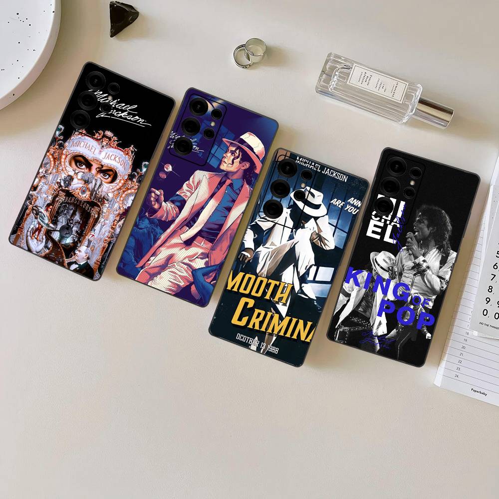 Pop Singer Michael Jackson Phone Case For Samsung S 24 Fe 25 Ultra Plus 20 Lite 21 30 22 23 24 22 Ultra 5G Fundas