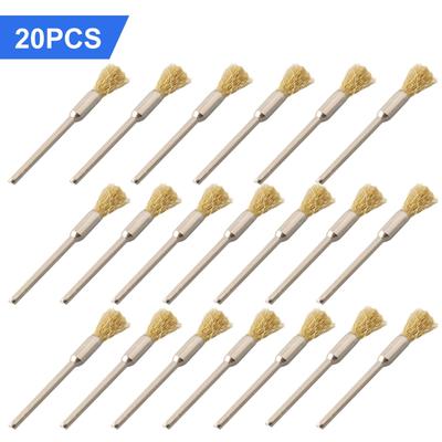 Polierbürsten Bürsten für Elektrowerkzeug Messing Rotierend Metalle 20*