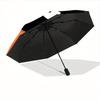 1 Stück Katze Halloween Automatisches Öffnen/Schließen Regenschirm Stabiler Eisenrahmen, Kompakter Reise Regenschirm - Perfektes Geschenk für Frauen, Männer, Geburtstage046