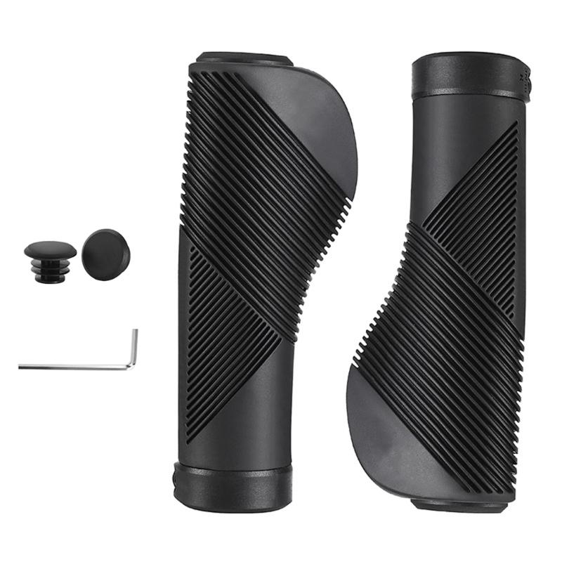 

Antislip Bicycles Grip Soft Vibration Dampening Texture Secure Compatibility with Standard Handlebars