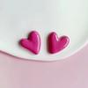 Transparent Heart Shaped Fridge Magnets 10pcs Simple Stylish Memo Board Stickers DIY Mini Home Fridge Decoration Accessories