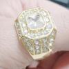 Heren Ring Zirkonia Hip Hop Sieraden Sprankelende Mode Uiterlijk Trouwring voor Bruiloft